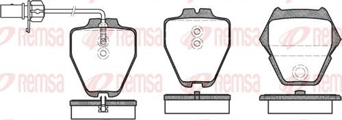 Remsa 0752.22 - Brake Pad Set, disc brake autospares.lv