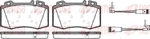 Remsa 0769.02 - Brake Pad Set, disc brake autospares.lv