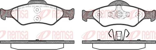 Remsa 0765.00 - Brake Pad Set, disc brake autospares.lv