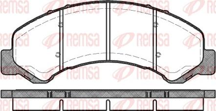 Remsa 0763.00 - Brake Pad Set, disc brake autospares.lv