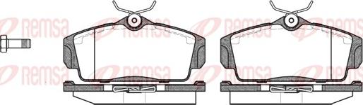 Remsa 0704.00 - Brake Pad Set, disc brake autospares.lv