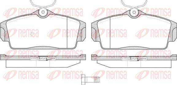 Remsa 0704.10 - Brake Pad Set, disc brake autospares.lv