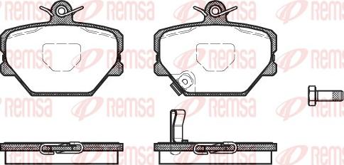 Remsa 0705.02 - Brake Pad Set, disc brake autospares.lv