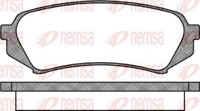 Remsa 0706.00 - Brake Pad Set, disc brake autospares.lv