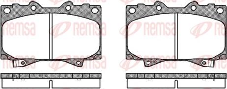 Remsa 0707.04 - Brake Pad Set, disc brake autospares.lv