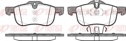 Remsa 0719.00 - Brake Pad Set, disc brake autospares.lv