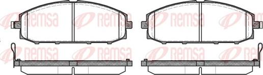 Remsa 0711.04 - Brake Pad Set, disc brake autospares.lv