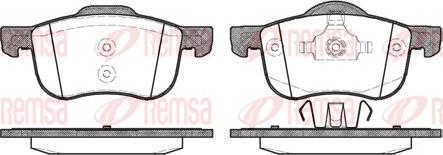 Remsa 0713.00 - Brake Pad Set, disc brake autospares.lv