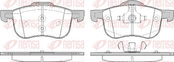 Remsa 0713.10 - Brake Pad Set, disc brake autospares.lv