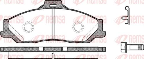 Remsa 0730.01 - Brake Pad Set, disc brake autospares.lv