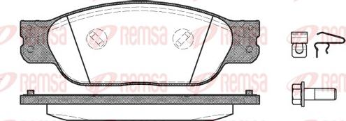 Remsa 0731.00 - Brake Pad Set, disc brake autospares.lv