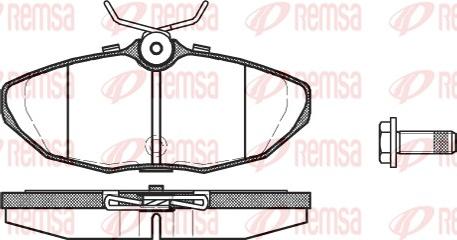 Remsa 0732.10 - Brake Pad Set, disc brake autospares.lv