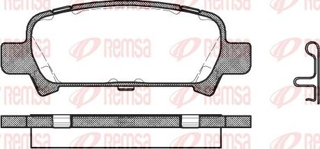 Remsa 0729.02 - Brake Pad Set, disc brake autospares.lv