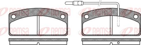 Remsa 0725.02 - Brake Pad Set, disc brake autospares.lv