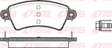 Remsa 0726.00 - Brake Pad Set, disc brake autospares.lv