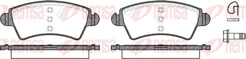 Remsa 0726.10 - Brake Pad Set, disc brake autospares.lv