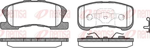 Remsa 0720.02 - Brake Pad Set, disc brake autospares.lv