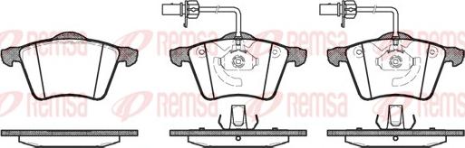 Remsa 0721.02 - Brake Pad Set, disc brake autospares.lv