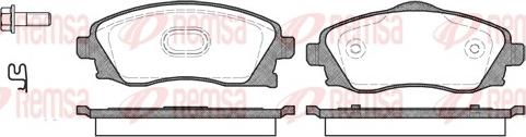 Remsa 0774.02 - Brake Pad Set, disc brake autospares.lv