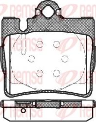 Remsa 0770.00 - Brake Pad Set, disc brake autospares.lv