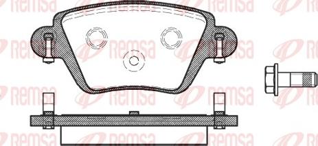 Remsa 0777.10 - Brake Pad Set, disc brake autospares.lv