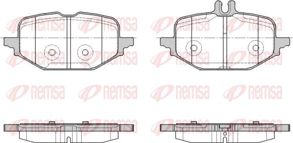 Remsa 1972.00 - Brake Pad Set, disc brake autospares.lv