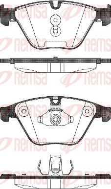 Remsa 1496.00 - Brake Pad Set, disc brake autospares.lv