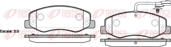 Remsa 1442.01 - Brake Pad Set, disc brake autospares.lv