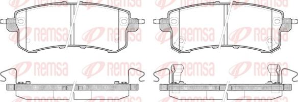 Remsa 1447.02 - Brake Pad Set, disc brake autospares.lv