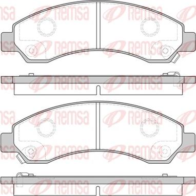 Remsa 1456.04 - Brake Pad Set, disc brake autospares.lv