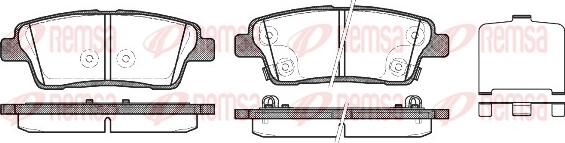 Remsa 1458.02 - Brake Pad Set, disc brake autospares.lv