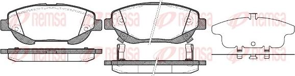 Remsa 1453.02 - Brake Pad Set, disc brake autospares.lv