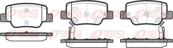 Remsa 1452.02 - Brake Pad Set, disc brake autospares.lv