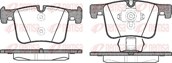 Remsa 1457.00 - Brake Pad Set, disc brake autospares.lv