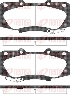 Remsa 1468.04 - Brake Pad Set, disc brake autospares.lv