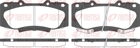 Remsa 1468.02 - Brake Pad Set, disc brake autospares.lv