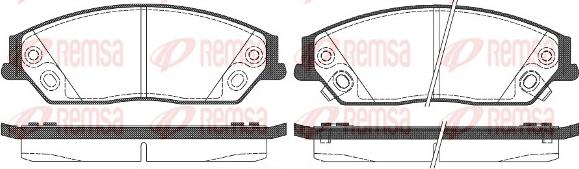 Remsa 1467.02 - Brake Pad Set, disc brake autospares.lv