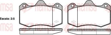 Remsa 1404.00 - Brake Pad Set, disc brake autospares.lv