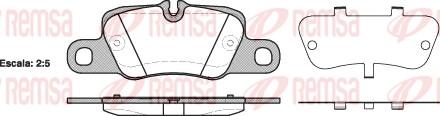 Remsa 1401.00 - Brake Pad Set, disc brake autospares.lv