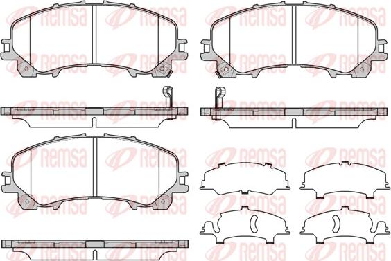 Remsa 1407.12 - Brake Pad Set, disc brake autospares.lv