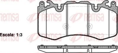 Remsa 1410.00 - Brake Pad Set, disc brake autospares.lv