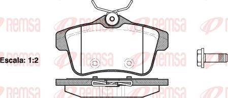 Remsa 1418.00 - Brake Pad Set, disc brake autospares.lv