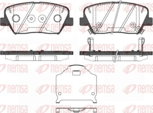 Remsa 1412.02 - Brake Pad Set, disc brake autospares.lv