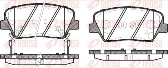 Remsa 1412.12 - Brake Pad Set, disc brake autospares.lv