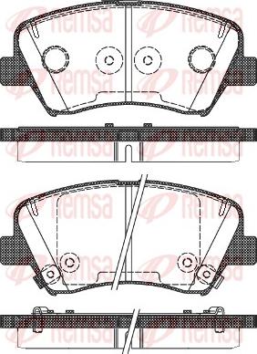 Remsa 1412.32 - Brake Pad Set, disc brake autospares.lv