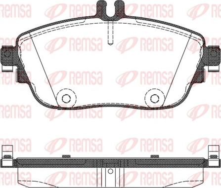 Remsa 1485.08 - Brake Pad Set, disc brake autospares.lv