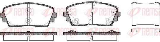 Remsa 1481.02 - Brake Pad Set, disc brake autospares.lv