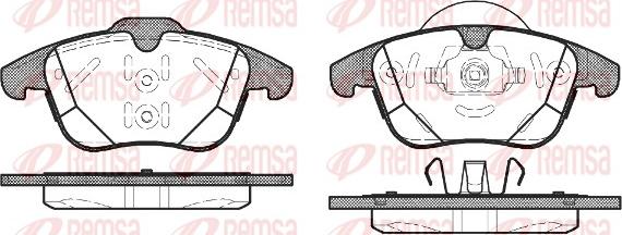 Remsa 1482.00 - Brake Pad Set, disc brake autospares.lv