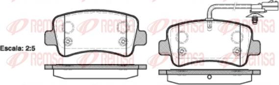 Remsa 1439.01 - Brake Pad Set, disc brake autospares.lv