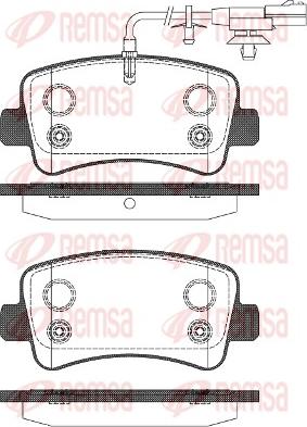 Remsa 1439.11 - Brake Pad Set, disc brake autospares.lv